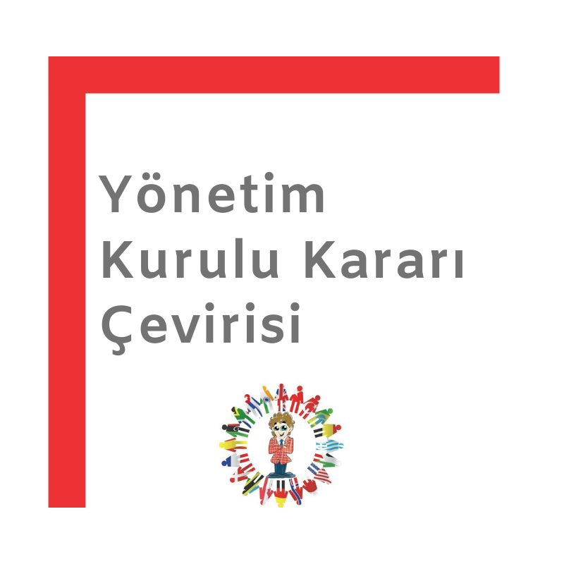 yonetimkurulukararıcevirisi